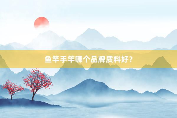鱼竿手竿哪个品牌质料好？
