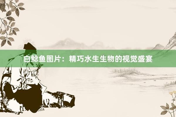 白鲶鱼图片：精巧水生生物的视觉盛宴